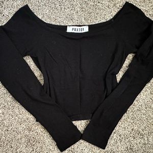 Black Cropped Long Sleeve